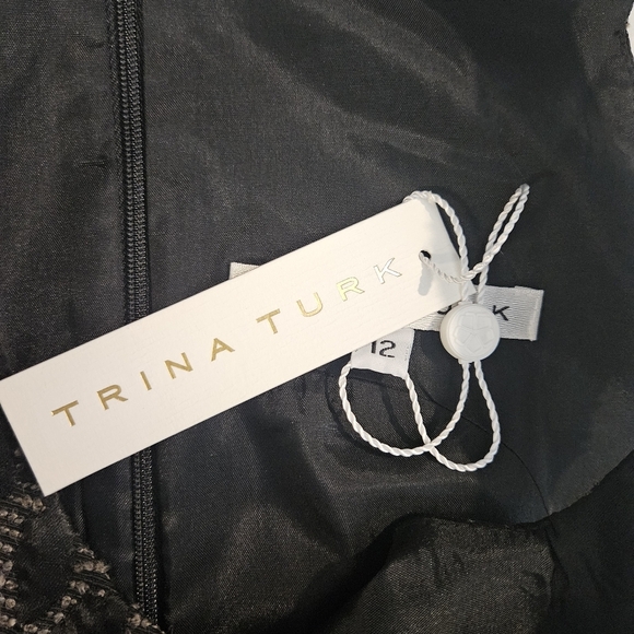 NWT Trina Turk Black & Gold Leopard Print Cocktail Dress - Picture 7 of 7